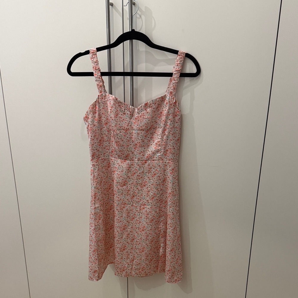 Floral Pink Mini Dress